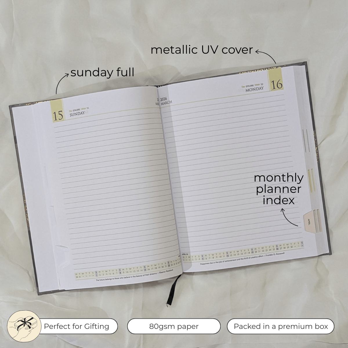 Executive Metallic UV Diary