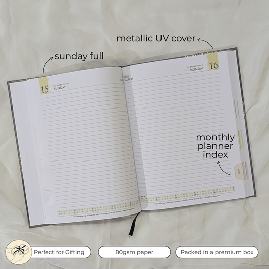 Executive Metallic UV Diary