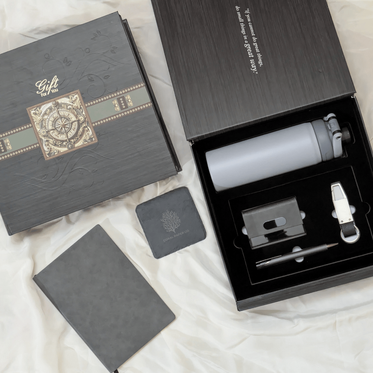 charcoal gray executive set