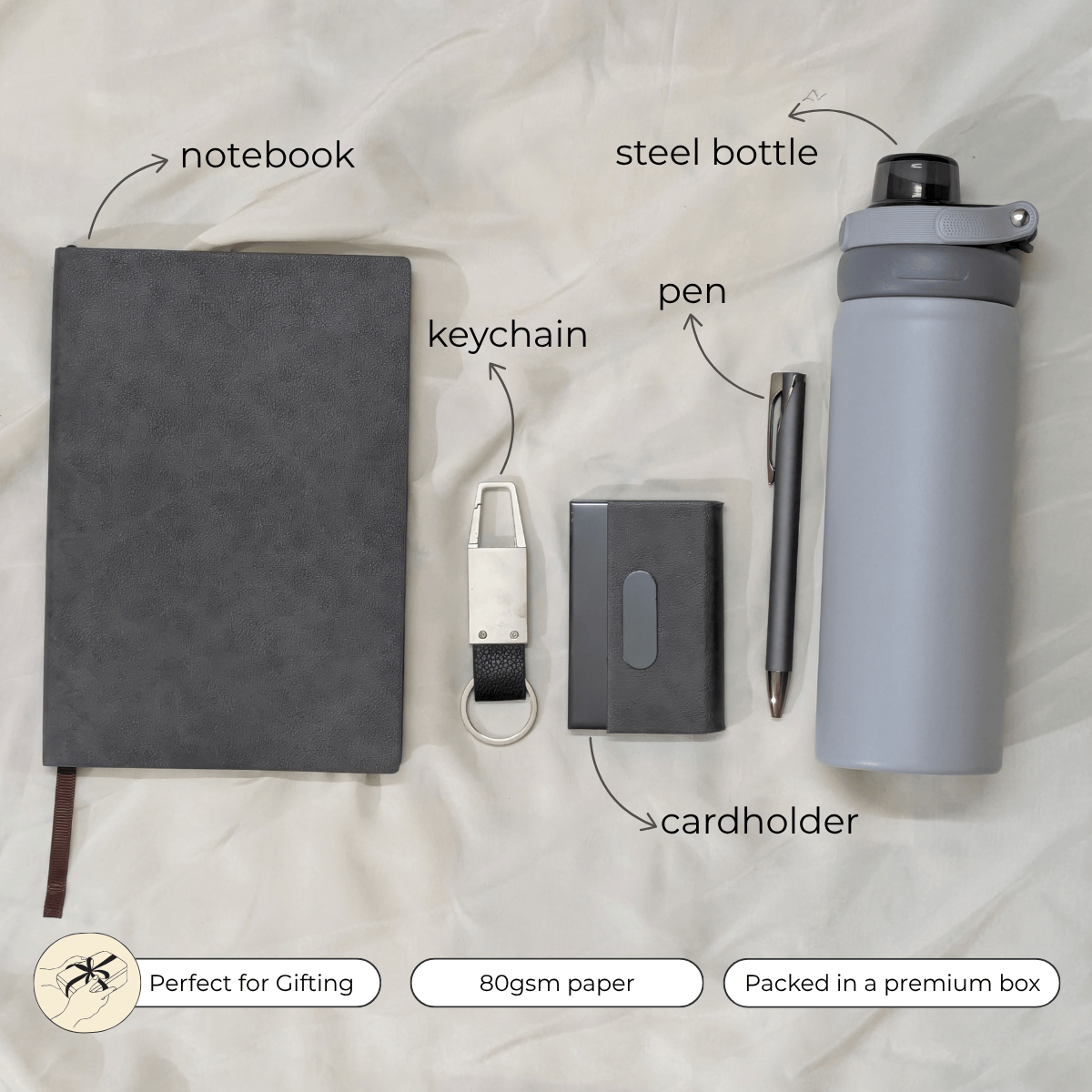 charcoal gray executive set