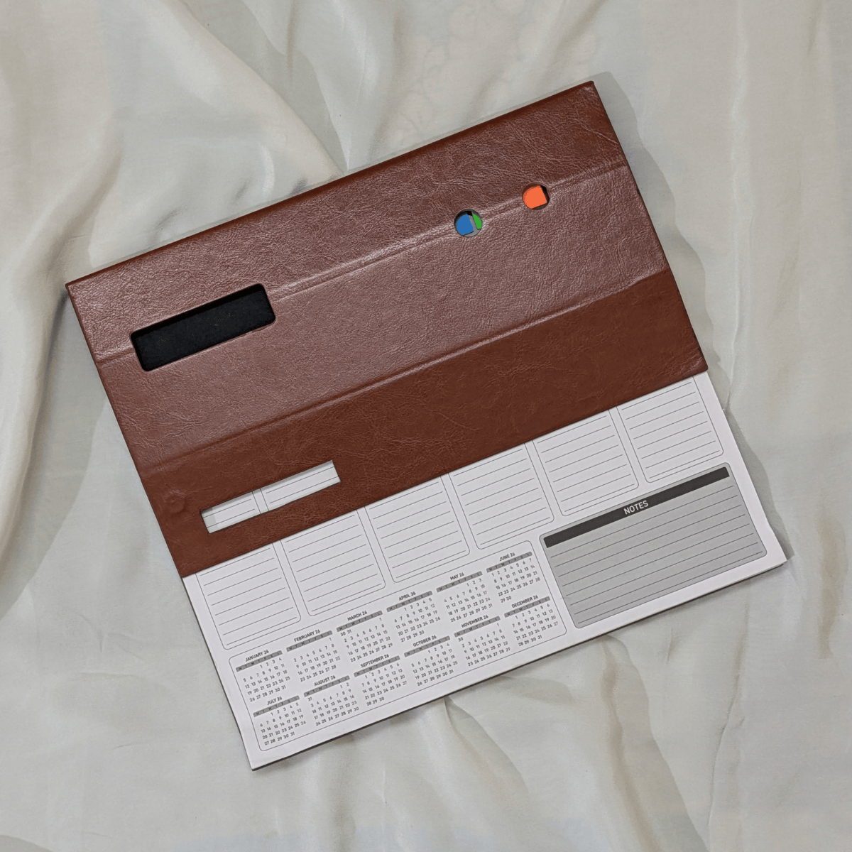 Brown Elite Weekly Desk Planner