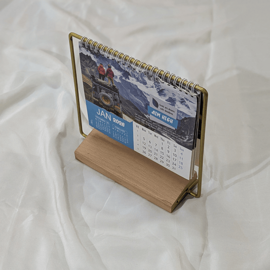 Wooden Horizon Hanging Calendar